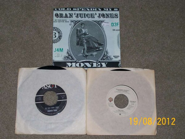 45's, the oran juice jones single, is a white lable, ooh, ahh!