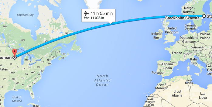 Stockholm --> Eau Claire