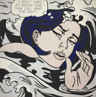 Roy Lichtenstein, "Drowning Girl," 1963