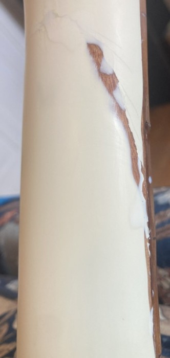 neck 1st coat L.jpg (32.21 KiB) Viewed 2842 times here you can see the filled area along the edge of the fingerboard which is darker than the rosewood.