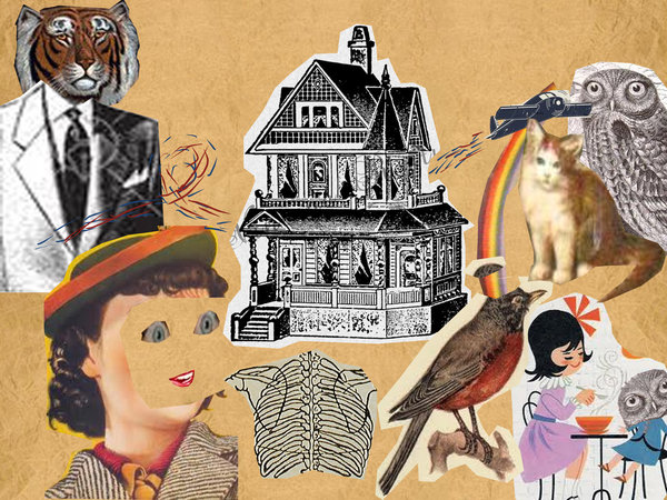 I tried to create the feel of collage