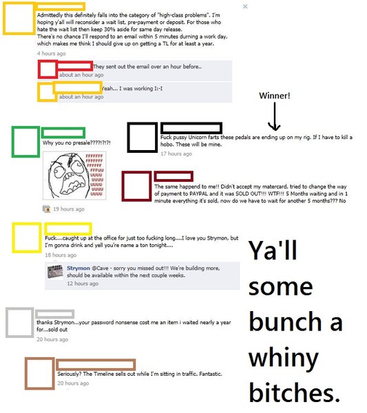 LOL, entitled white people.