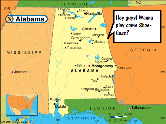 Alabama shoe-gaze scene population: me