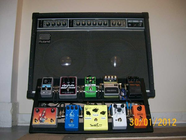 Amp and Board, 1985 Roland JC-120